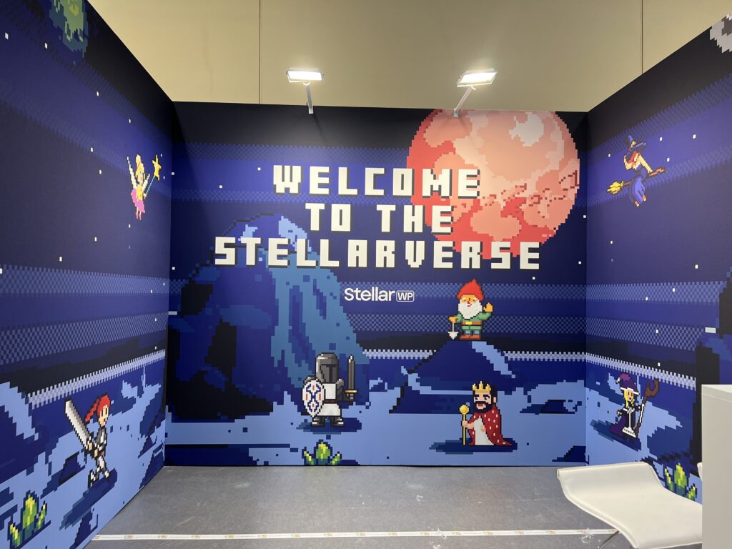 The StellarWP booth at WCEU