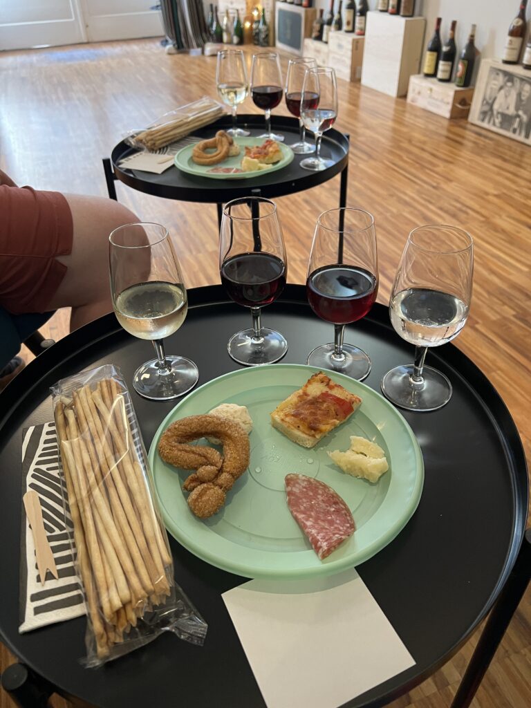 Italian wines and food