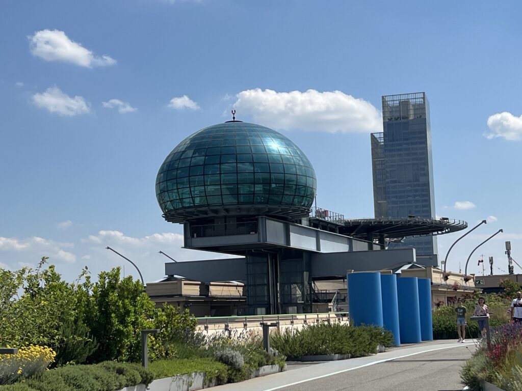 Observation tower on the rooftop test track on the Lingotto Centro building