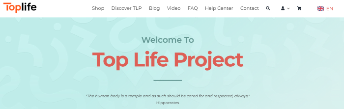 Top Life Project homepage