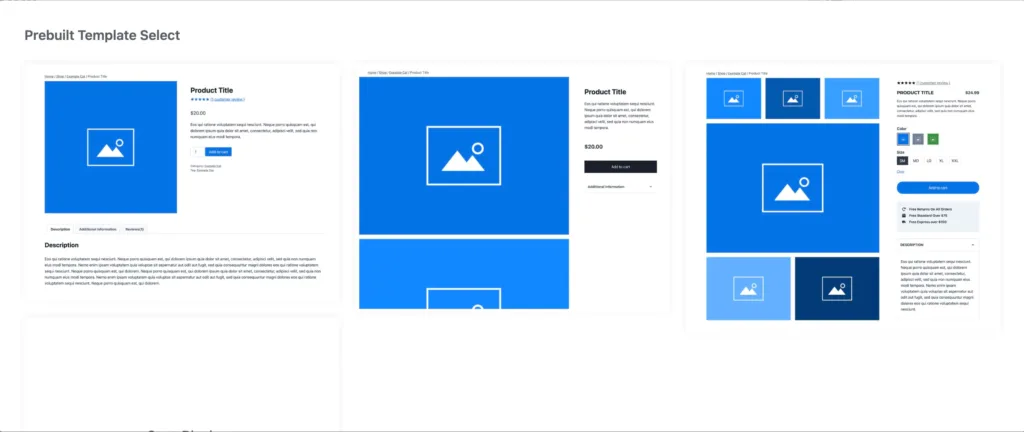 Choosing a new product page template with Kadence Shop Kit