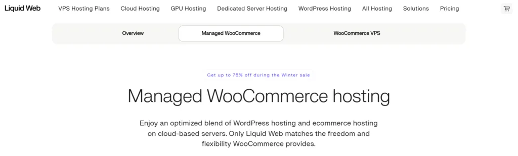 Liquid Web WordPress hosting options