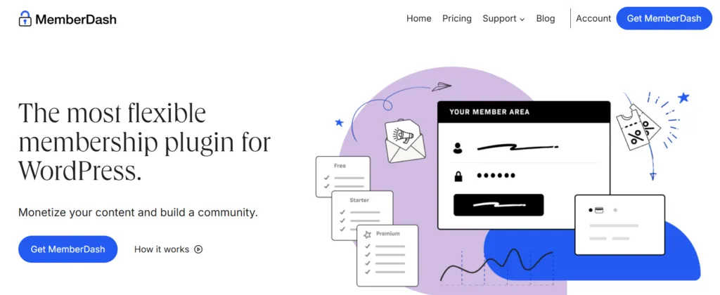 MemberDash homepage