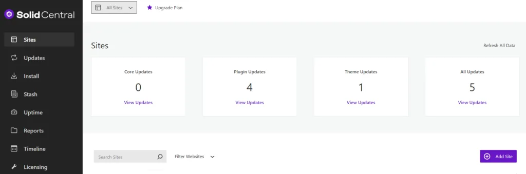 Solid Central&rsquo;s multi-site management dashboard